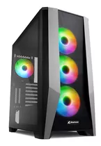 Gabinete Gamer Sharkoon Tg7m Rgb 4 Fanes 120mm Vidrio Templa Color Negro