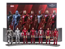 Kit 5 Bonecos Iron Man Marvel Vingadores Tony Stark Dbz