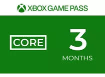 Xbox Game Pass Core Código De 3 Meses Mexico