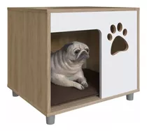 Mesa De Noche Para Mascotas Commodity Pet002 Mdf Oak/blanco