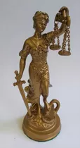 Estatua De La Justicia - Petit Bronce - Regalo Para Abogados