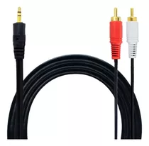 Cabo Auxiliar P2 Macho X 2 Rca 1,5m Som Estéreo Audio Phone