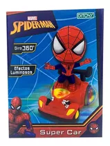 Muñeco Spiderman Auto Super Car Luz Ditoys