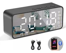 Reloj Despertador Digital Bocina Bluetooth Y Radio Fm