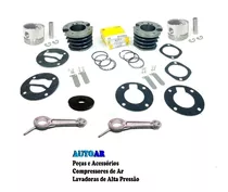 Kit Compressor Se 10 / Cilindro+pistões+anéis+junta+ Reparos