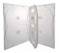 50 Estojo Caixa Capa Box Dvd Pack Transparente Sextuplo 6