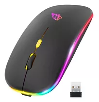 Mouse Sem Fio E Bluetooth X15 Recarregável Preto