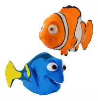 Kit Com 2 Boneco De Apertar Para Bebê Procurando Nemo E Dory