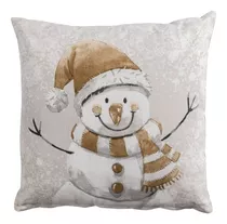 Cojín Snow Man Vianney Color Beige/gris