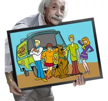 Quadro E Moldura Desenho Animado Personagens Tv A2 60x42cm