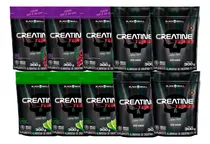 10x Creatina Turbo Refil 300g - Caveira Preta / Black Skull 