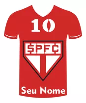 Quadro Decorativo Camisa São Paulo Personalizada Relevo Mdf.