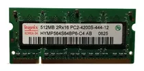 Memoria Sodimm Ddr2 512mb 4200s 533mhz P/ Notebook Netbook