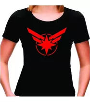 Camiseta Capitã Marvel Camisa Feminina Os Vingadores