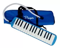 Melodica A Piano Parquer 32 Notas Con Funda Manguera Color Azul