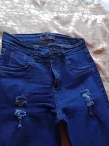 Pantalón Jean Elastizado Tiro Medio 