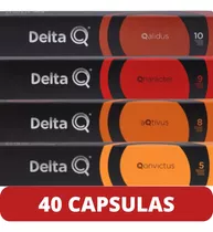 Pacote 40 Cápsulas De Café Mais Vendidas P/ Maquinas Deltaq