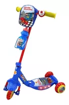 Patinete Dm Toys  Com Garrafinha Corrida Divertida  Azul E Vermelho  Para Crianças