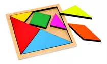 Brinquedo Educativo Quebra Cabeça Pedagógico Jogo Tangram