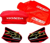 Kit Calcos, Funda Asiento, Bolsito Honda Xr 400 Xr400 2001