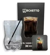 Pack Vaso Ferchetto X Ml + Apoya Vaso + Sorbete Con Estuche Color Transparente