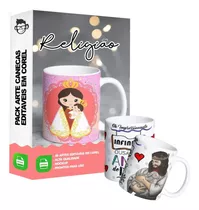 48 Artes Para Caneca Religião Editável Em Corel Draw