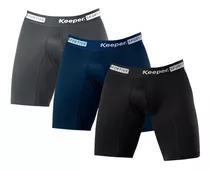 Kit 3 Cuecas Longleg Anti Assadura Masculina Shorts Esportes