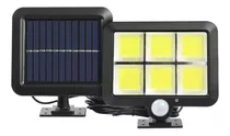 Lampara Led Panel Solar Sensor De Movimiento Smt-f120 *itech