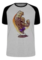 Camiseta Luxo Sagat Street Figther Jogo Game Anos 90 Capcon