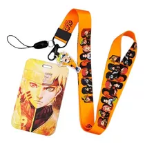 Porta Carnet Documentos Y Lanyard Naruto Anime Gafete