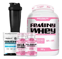 Combo Femini - Whey + Bcaa + Creatina + Colágeno + Coq