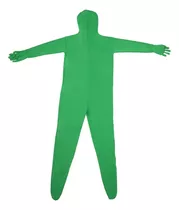 Traje Verde De Pantalla Verde De Una Sola Pieza Con Cuerpo E