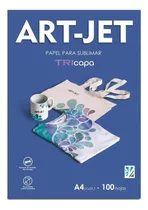 Papel Para Sublimar Específico A4 Art-jet® 100 Hojas Tricapa Color Blanco