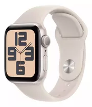 Apple Watch Se Gps (2da Gen) Caja De Aluminio Color Blanco Estelar De 44 Mm Correa Deportiva Color Blanco Estelar - M/l