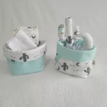 Set Elu Canasto Tela Regalo Baby Shower, Nacimiento 