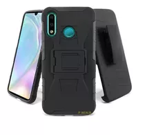 Funda + Mica Liquida Huawei Honor Protector Rudo Con Clip