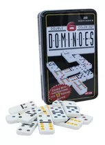 Jogo De Domino 28 Pedras Com Embalagem Metal Passatempo Bar