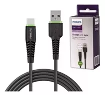 Cable Philips Usb Tipo C Mallado Original 1,2m Carga Rapida 