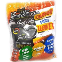 Combo Snacks Good Show  Papas Fritas Chizitos Palitos 346gr