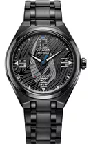 Citizen Star Wars Black Mandalorian Aw2045-57w Color De La Correa Negro Color Del Bisel Negro Color Del Fondo Negro