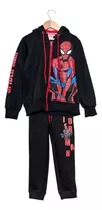 Conjunto Spiderman Campera Y Pantalon Friza Original Marvel®