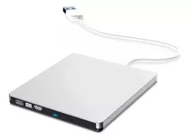 Lectora Y Grabadora De Dvd/cd Externa, Usb 3.0 Win 10 Mac Color Blanco