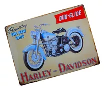 ¬¬ Cartel Letrero / Harley Davidson Nº3 / Litografía Zp