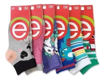 Soquetes Elemento Pack X 6 Pares Niños Talles T1 2 3 4 5