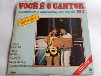 Disco Vinil Você É O Cantor Lp Vol. 9 Karaokê