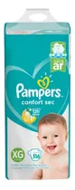 Pañales Pampers Confort Sec Sin Género  Xgpañales Pampers Confort Sec Sin Género Xg