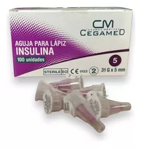 Aguja Para Lapiz Insulina 31g X 5mm 100unid. V/a