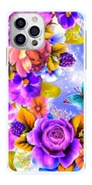 Capa De Celular Flores Violetas Roxa Roxas Cores Capinha