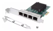 Placa De Rede Realtek Quad 4 Portas Gigabit Pcie X1