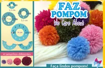 Kit Faz Pompom Fabricado No Brasil